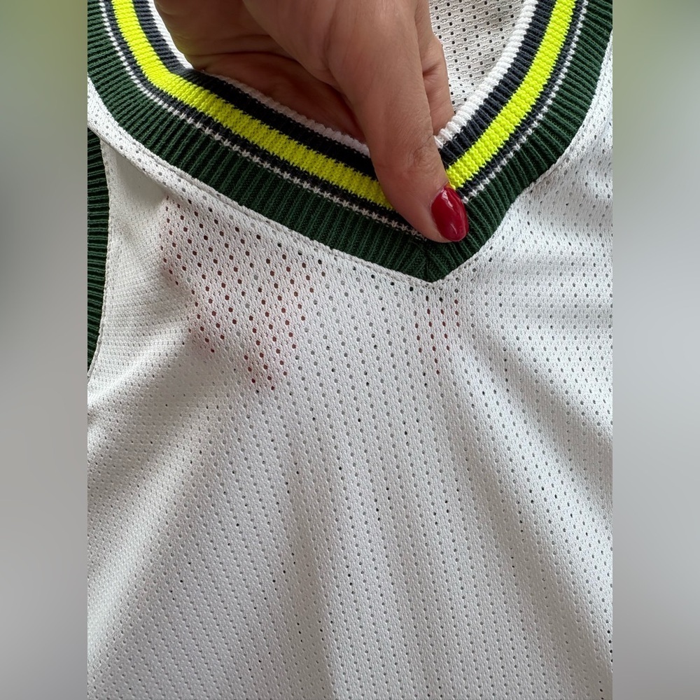 Lacoste Women’s Mesh V-Neck Tank Top | Size 42 (L) | NWT - Picture 11 of 15